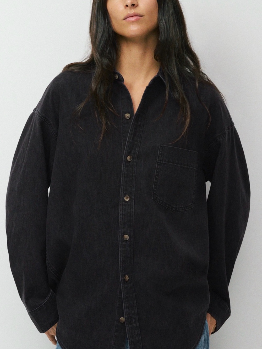 Denim Forum Washed Black and blue Shirt bundle of 2